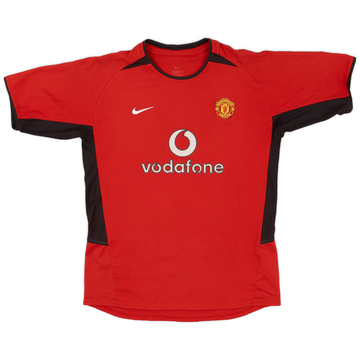 2002-04 Manchester United Home Shirt - 8/10 - (XL.Boys)