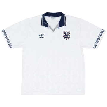 1990-92 England Home Shirt - 9/10 - (L)