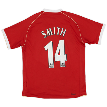 2006-07 Manchester United Home Shirt Smith #14 - 6/10 - (M)