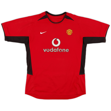 2002-04 Manchester United Home Shirt - 8/10 - (XL.Boys)