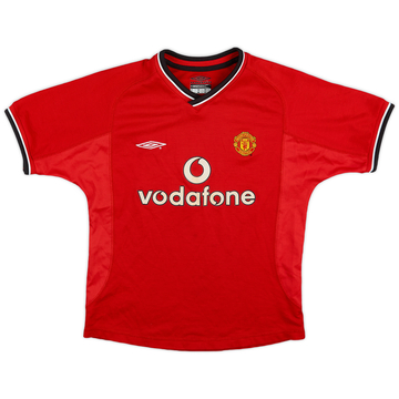 2000-02 Manchester United Home Shirt - 8/10 - (S.Boys)