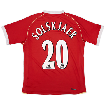 2006-07 Manchester United Home Shirt Solskjaer #20 - 5/10 - (L)