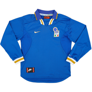 1996-97 Italy Home L/S Shirt - 8/10 - (L.Boys)