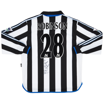 1999-00 Newcastle Match Issue Home Shirt Robinson #28