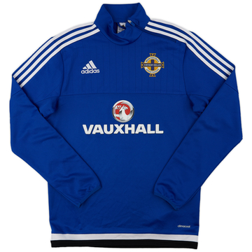 2015-16 Northern Ireland adidas 1/4 Zip Drill Top - 9/10 - (S)
