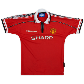 1998-00 Manchester United Home Shirt - 5/10 - (M.Boys)