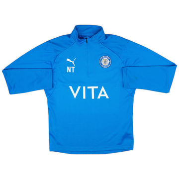 2020-21 Stockport County Puma Staff Issue 1/4 Zip Training Top NT - 8/10 - (M)