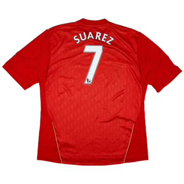 2010-12 Liverpool Home Shirt Suarez #7 - 5/10 - (XXL)