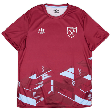 2023-24 West Ham Umbro Pre-Match Shirt - 9/10 - (XL)