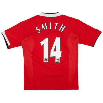 2004-06 Manchester United Home Shirt Smith #14 - 8/10 - (S)