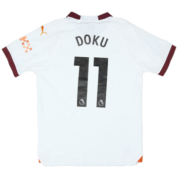 2023-24 Manchester City Match Issue Away Shirt Doku #11
