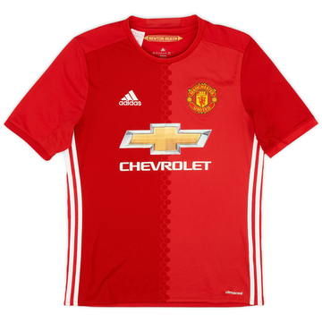2016-17 Manchester United Home Shirt - 9/10 - (XL.Boys)