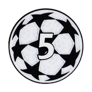 2024-25 UEFA Champions League 5 Times Winners Player Issue Badge of Honour Patch
