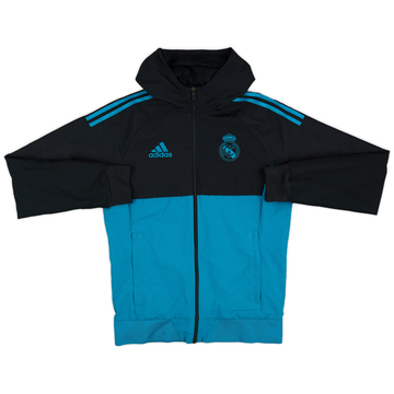 2017-18 Real Madrid adidas Hooded Track Jacket - 9/10 - (S)