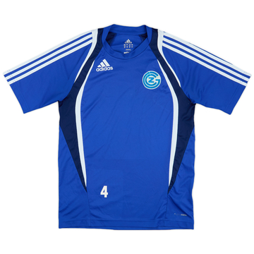 2009-10 Grasshoppers adidas Youth Player Issue Training Shirt #4 - 7/10 - (XL.Boys)