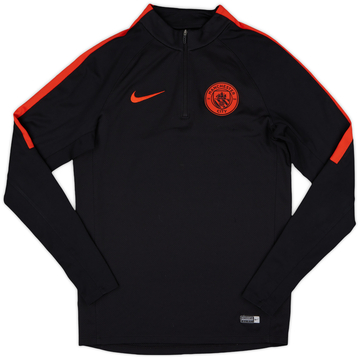 2016-17 Manchester City Nike 1/4 Zip Training Top - 8/10 - (S)