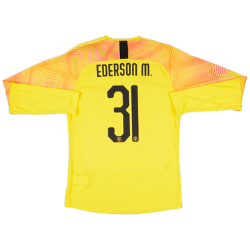 2019-20 Manchester City Player Issue GK Shirt Ederson.M#31 (L)