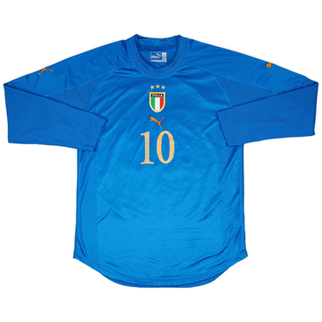 2004-06 Italy Match Issue Home L/S Shirt #10
