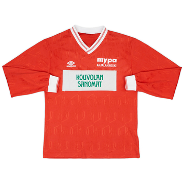 1991-93 MyPa Match Issue Home L/S Shirt #2
