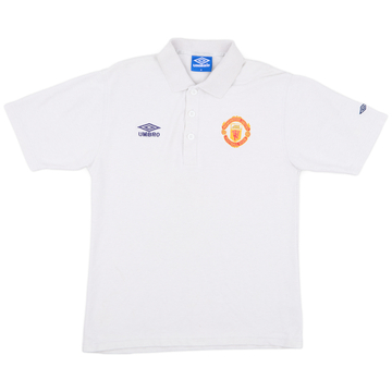 1996-97 Manchester United Umbro Polo Shirt - 8/10 - (M)