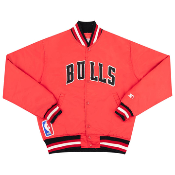1980s Chicago Bulls Starter Satin Varsity Jacket XL