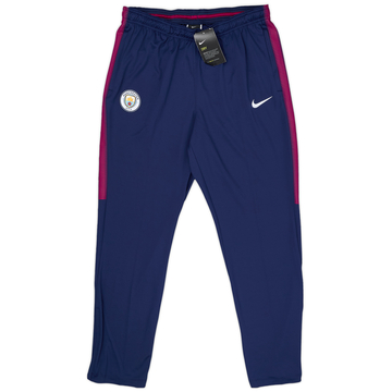 2017-18 Manchester City Nike Track Pants/Bottoms (L)