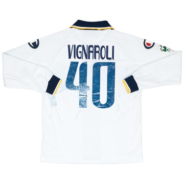 2004-05 Parma Match Issue Away Shirt Vignaroli #40