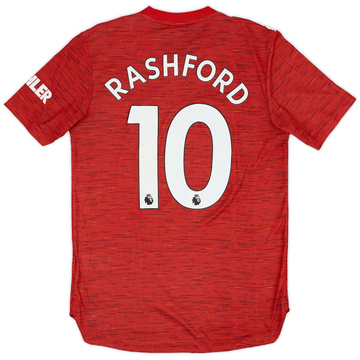2020-21 Manchester United Authentic Home Shirt Rashford #10 - 9/10 - (S)