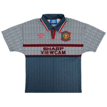 1995-96 Manchester United Away Shirt - 7/10 - (L.Boys)