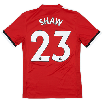 2017-18 Manchester United Home Shirt Shaw #23 - 9/10 - (XS)