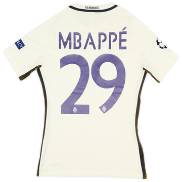 2016-17 Monaco Player Issue Away Shirt Mbappe #29 (M)
