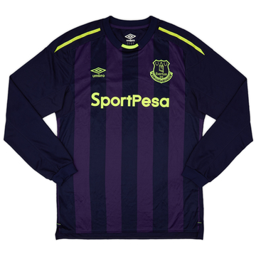 2017-18 Everton Third L/S Shirt - 8/10 - (L)