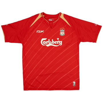 2005-06 Liverpool CL Home Shirt - 5/10 - (L)