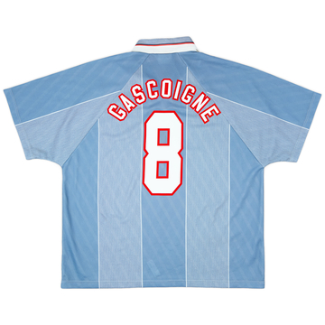 1996-97 England Away Shirt Gascoigne #8 - 8/10 - (XXL)
