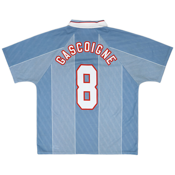 1996-97 England Away Shirt Gascoigne #8 - 8/10 - (L)