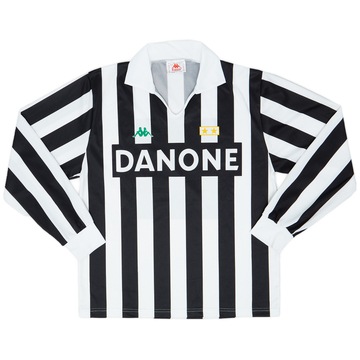 1992-94 Juventus Basic Home L/S Shirt - 9/10 - (L)