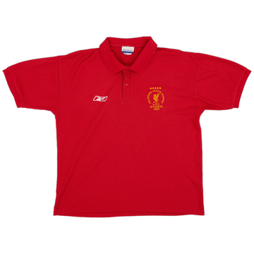 2005 Liverpool 'CL Winners' Reebok Polo Shirt - 8/10 - (M)