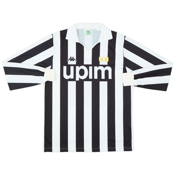1989-90 Juventus Basic Home L/S Shirt - 7/10 - (M)