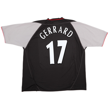 2002-04 Liverpool Away Shirt Gerrard #17 - 7/10 - (XXL)