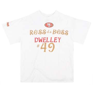 2018 San Francisco 49ers Ross 'Da Boss' Dwelley Gildan Tee XXL