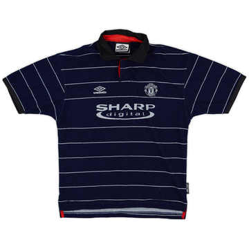 1999-00 Manchester United Away Shirt - 9/10 - (M.Boys)