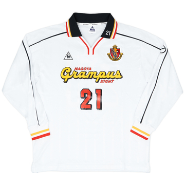 1999-00 Nagoya Grampus Eight Match Issue Emperor's Cup Away Shirt #21 (Okayama)