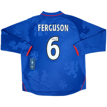 2002-03 Rangers Home L/S Shirt Ferguson #6 (XL)
