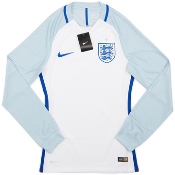 2016-17 England Player Issue Home L/S Shirt (S)