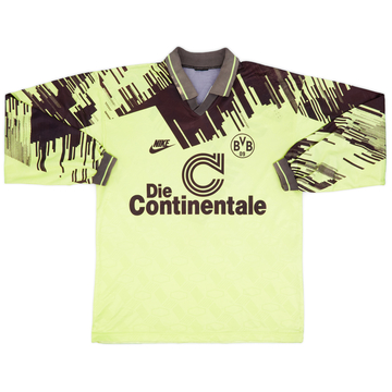 1993-94 Borussia Dortmund Home L/S Shirt - 7/10 - (L)