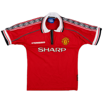 1998-00 Manchester United Home Shirt - 8/10 - (S.Boys)