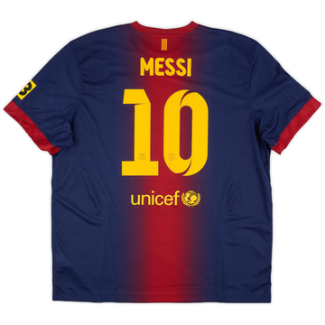 2012-13 Barcelona Home Shirt Messi #10 (XXL)