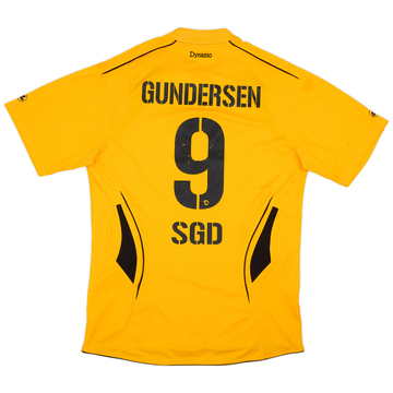 2009-10 Dynamo Dresden Home Shirt Gundersen #9 - 6/10 - (S/M)