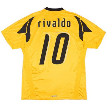 2007-08 AEK Athens Home Shirt Rivaldo #10 (L)