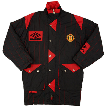 1992-93 Manchester United Umbro Padded Bench Coat - 8/10 - (XS)